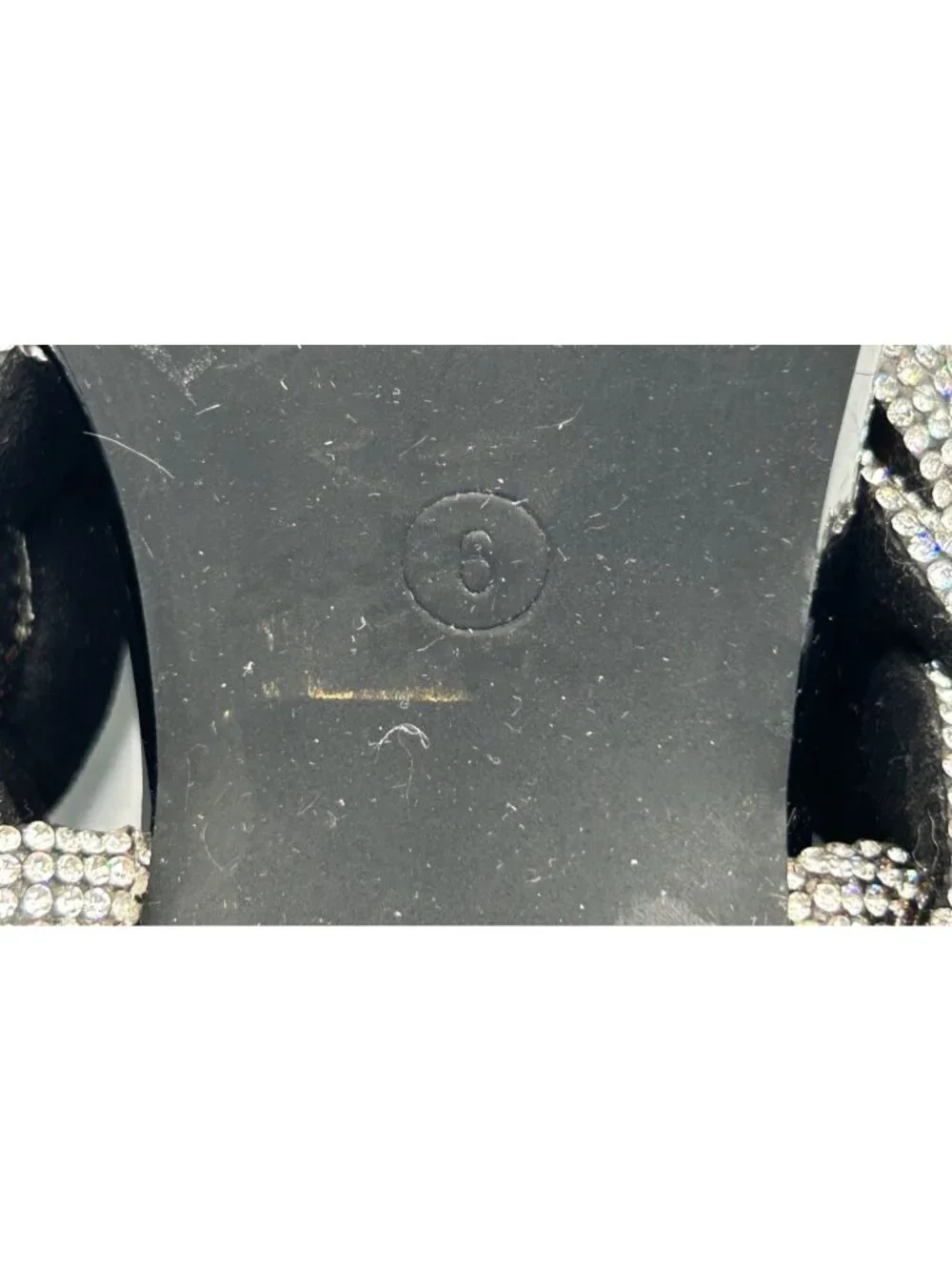 Azalea Wang Women's Black Patent Rhinestone Braided Stiletto Heels Size 6 3366 - Picture 8 of 16